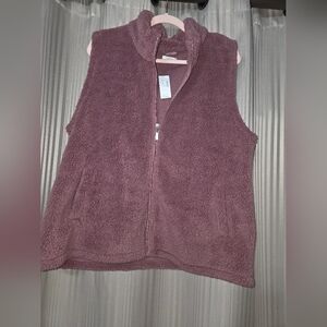 Maurices Plush Mauve Vest